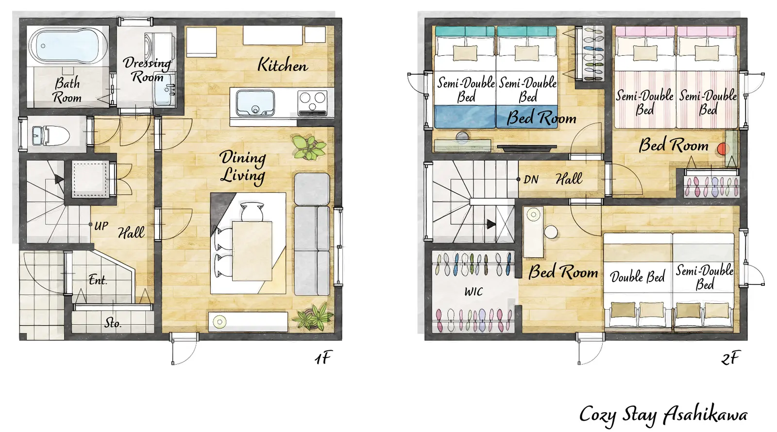 Cozy Stay Asahikawa — 間取り図